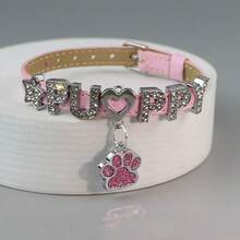 1 件锆石皮革扣手链，甜美酷炫的 Ins 风格高端优雅手镯，适合女性日常佩戴 - 彩色 - 查看 7