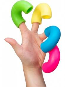 Schylling NeeDoh  'N' Squeeze - Sensory Squeeze Toy - Contains 4 Squishy Noodles - 3" Wide - Color May Vary (Pack Of 1),This Is The Best Gift To Give Them On Christmas, Halloween Or A Child's Birthday. - 1 - 查看 8