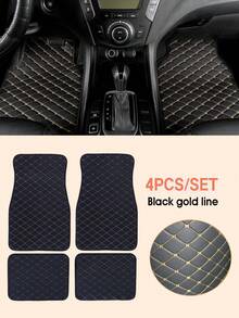 Easypie Selection 2 件/4 件通用防水汽车脚垫套装，适用于前后座，汽车地毯配件内饰 - 四件套 - 查看 6