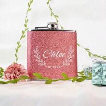 Personalized Bridal Flasks, Bridesmaids' Gifts, Flask For Bridal Custom Flask, Hip Flask, Gifts For Wedding Party, Gift For Mum Birthday, Gift For Father,Wedding Essentials - Multicolor - View 5