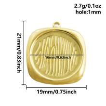 2 pezzi di ciondoli in acciaio inossidabile con forme assortite, inclusi rettangolo, ovale, goccia d'acqua, cuore, quadrato, per fai da te con resina, gocce d'olio, pietre, charms geometrici di alta qualità per la realizzazione di gioielli e decorazioni casual quotidiane