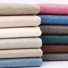 Linen Thickened Solid Color Fabric Autumn And Winter Dustproof Cloth Canvas Sofa Background Cloth Linen Cloth Fabric
