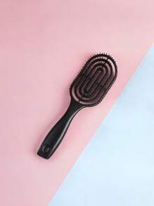 2/1pc Pink Long-Handled Women's Comb, Suitable For Long Curly And Fluffy Styling Of All Hair Types, Hollow Rib Design, Dry And Wet Anti-Static Comb, High Top Fluffy Styling Comb, Long Hair And Curly Hair Massage Comb, Large Curved Rib Comb, Very Suitable For National Day, Bathroom, Scalp Massage, Home Massage, Back To School Season, Back To School, Travel Vacation And Daily Life, Etc., Is A Perfect Holiday Gift For Family And Friends