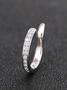 简约银色/金色夹式耳环，女士无耳洞夹式耳环，无需耳洞即可佩戴，耳骨夹式耳环 - 彩色 - 查看 5