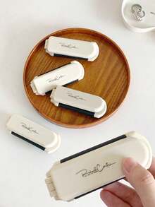 1支便携式折叠气垫梳，带手持化妆镜，气垫梳，美发造型工具，旅行必备，护发产品，适合日常使用和旅行，女士镜面一体梳子，发夹，发饰，适合旅行、学校、办公室、宿舍、度假，生日礼物，万圣节、圣诞节和其他节日礼物，送给她的礼物 - 彩色 - 查看 8