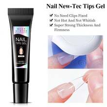 MEET ACROSS 1/2/3pcs Solid Nail Glue Nail Tips Gel For Press On Nails, 3 In 1 Nail Gel For Fake Nails, Super Strong Acrylic Nail Gel For Manicure Extension, False Nails Adhesive Glue Long Lasting