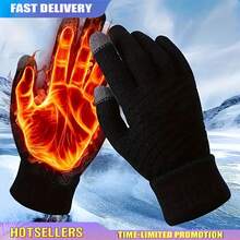 5Pairs Of Unisex Winter Warm Touchscreen Gloves - Fireproof Design, Cold Resistant Gloves For Outdoor Activities And Smartphone Use (Black/Orange/Pink), Machine Washable