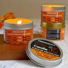1pc/2pcs/4pcs/6pcs Outdoor Camping Survival Emergency Candles, 24-Hour Burn Time, Smokeless, Vegetable Soy Wax, Suitable For Power Outage, Camping, Earthquake, Disaster Relief, Birthday Party - Multicolor - View 4
