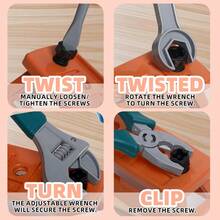 修理工具箱玩具、玩具钻、拆装螺丝刀、培养孩子动手能力 STEM 建筑玩具、圣诞节/生日礼物