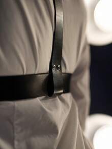 Leather Chest Harness Belt For Women Chest Harness Woman Fashion Wide Leather Waist Harness For Women Rave Costume Belt Women's Belts & Trouser Belts