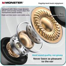 Monster XT02 真无线蓝牙耳机，带主动降噪功能，轻巧入耳式音乐、游戏和运动耳机（中文包装） - 白紫 - 查看 3