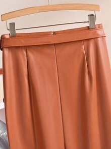 欧美时尚女装秋季服饰，女士生日礼服畅销款，不对称开衩半身裙，性感修身中长裙，提臀塑形铅笔裙