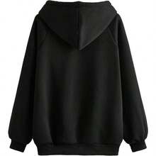Women's Oversized Sweatshirts Graphic Vintage Hoodie Cute Los Angeles California Pullover Crewneck Fashion Outfits Queen Womens Oversized Hoodies Hoodies Workout Hoodies Novelty Hooded Sweatshirt With Pocket2025 - màu đen - Xem 2
