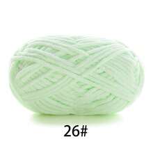1pc Velvet Soft Yarn, Approx. 50g/Pc, 60m/Pc, Handmade DIY Medium Thick Knitting Yarn, Fluffy Polyester Soft Knitting Yarn, Suitable For DIY Crafts, Knitting And Crocheting Scarves, Hats, Shoes, Bags, Pads, Dolls, Blankets, Slippers, Handmade Crochet Projects (Random Packaging)