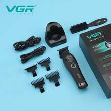 VGR Professional Outrunner Brushless DC Motor Hair Clipper, Electric Hair Clipper With Charging Base, High Power Men's Hair Clipper V-880T