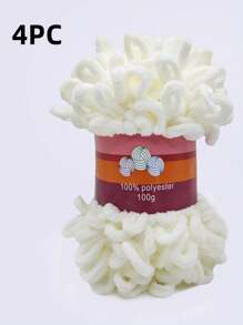 1pc/8m Soft Fluffy Pompom Yarn, Weight: 100g, Can Be Used For DIY Handmade Crafts Like Dolls, Bags, Sweaters, Blankets