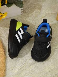 1 pereche de pantofi sport pentru copii, respirabili, cu talpă moale, antiderapantă, la modă, casual, potriviti pentru toate anotimpurile