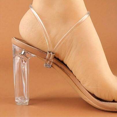 1pair Women Elastic Detachable Buckle Shoe Anklet Straps For High Heels,Belt,Shoes And Boots Accessories