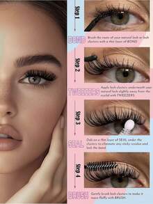 576 Pieces Individual Eye Lash Clusters Large Capacity 30D+40D+60D+80D D Curl 9-16mm Fox Line Thick DIY Eye Lash Clusters Dramatic Volume And Natural Look And Super Thick, Thin, Super Soft And Ultra Light Reusable Individual Segmented False Eyelashes Eyelash Extension Kit Suitable For Self-Use At Home For Halloween, Cosplay And Daily Life Lash Clusters,Eye Lash Clusters,Individual Eyelashes,Lashes,Fake Lashes