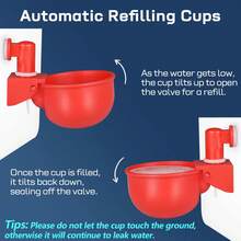 Chicken Drinker | Large Automatic Drinker For Chickens, Turkeys, Ducks, Geese, Rabbits, And Birds | Poultry Drinker, Leak-Proof