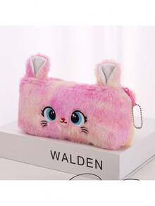 1 PC Cat/Bow Bear Large Capacity Zipper Pencil Case Cartoon Creative Simple Female Student Stationery Pencil Case - Multicolor - View 16