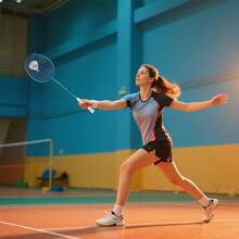 Badminton Rackets,Badminton Racket Set,Ultra Lightweight 82g Composite Carbon Fiber Attack And Defense Integrated Racket,Including 2 Rackets,2 Shuttlecocks,And 1 Ball Bag - Blue - View 5