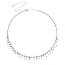 1 Exquisite Pentagram Sequin, Tassel Belt Chain Jewelry, Women's Beach Party Body Chain, Suitable For Beach Parties, Sexy Style, Shiny Style - 銀色 - 查看 8