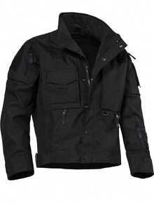 马克第四代特工战术夹克 男士防风防刺防刮摩托夹克 户外工作服 - 黑色 - 查看 4