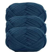 1/3pcs(100g/300g) Premium Polyester Crochet & Knitting Yarn, 30m/100g/Pc Length - Ideal For DIY Projects, T-Shirts, Slippers & Baskets,Fabric Strip Handmade Weaving Diy Bag, Toy, Shoe, Carpet, Organizing Basket Thread