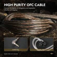 KZ EDX PRO In Ear Monitor Headphones IEM Earphones With 1DD, HiFi Deep Bass IEM For Gaming, Wired Gaming Earbuds With 10mm Dynamic Driver Detachable Cable For Video Music Black, Without Mic - 深色+無麥克風+無麥克風 - 查看 7