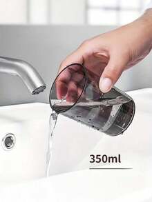 磁吸翻盖漱口杯，透明简约家用漱口杯，壁挂式牙刷杯，牙刷架