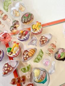 3D Japan Style Embossed Funny Acrylic Diamond Stickers, Sushi Shiba Inu DIY Decorative Stickers, Cute Embossed Stickers For Phone Decoration