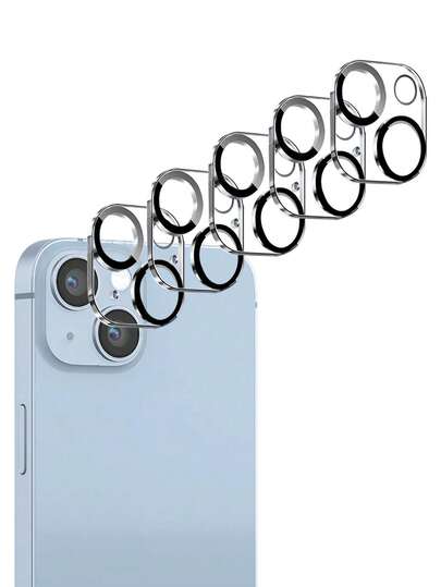 5 件相机镜头保护膜/保护壳，防刮，兼容 Apple 11 及以上系列，包括 11/12/13/14/15/16/16 Plus/16 Pro/16 Pro Max/17/17 Air/17 Pro/17 Pro Max 适用于日常防护、办公室、家用手机相机盖防水防震防摔防刮