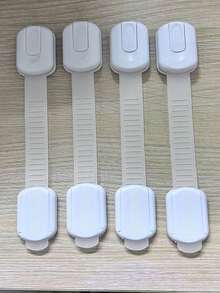 Baby Schranksicherungen - Gurtschlösser geeignet für Schubladen, Kühlschränke, Toilettensitze, Schränke, Schränke, klebstoffbasiert ohne Bohren erforderlich