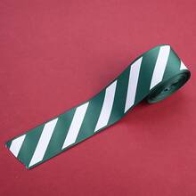 5码10/25/38毫米经典红色礼品丝带复古圣诞斜条纹螺纹婚礼白色花环包装花环蝴蝶结适用于圣诞礼品盒袋包装 - 彩色 - 查看 13