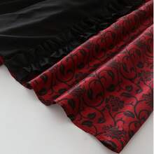 中世纪宫廷复古连衣裙，欧式角色扮演维多利亚服装表演长袍万圣节服装 - 紅色 - 查看 7