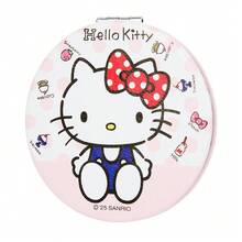 Miniso Hello Kitty 經典雙面折疊口袋鏡 - 圓形、紅色波點蝴蝶結、高清晰度鏡面、輕巧便攜，外出必備 (1件) - 粉紅白色 - 查看 9