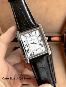 Pablo Raez 1 Piece Vintage Men's Watch Original Charming Silver Jewelry Non-Fading Watch Stainless Steel Fashion Design Beach Accessory Top Brand New Men's Summer Watch 50 Meters Waterproof Roman Numeral Display With Date Casual Quartz Watch Brown Microfiber Leather Bracelet Calendar White Dial Men's Luxury Watch