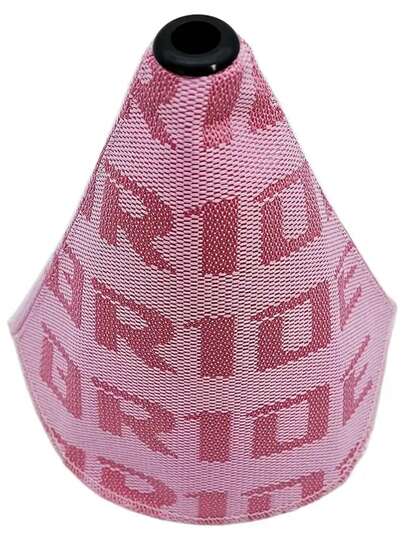 BRIDE Pattern Canvas Gear Shift Knob Dust Cover, Racing Style Gear Shift Knob Cover, Fabric Material, Suitable For Manual Transmission Cars, Japanese Car Interior Accessories, Auto Modification Upgrade, Car Cabin Decor, Gear Shift Knob Cover, Universal Car Accessory