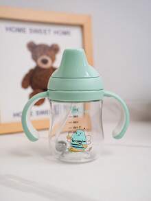 1pc Kids Tritan Duck Beak Water Bottle With Handle