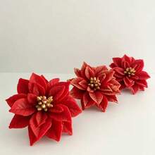 1 szt. Silikonowa forma na kwiat świąteczny, narzędzie do samodzielnego wykonania z żywicy w kształcie liścia bluszczu, świeca, wosk, forma dekoracyjna z gipsu, odpowiednia na urodziny, Walentynki, Dzień Matki, wesele, Nowy Rok, dekoracje świąteczne