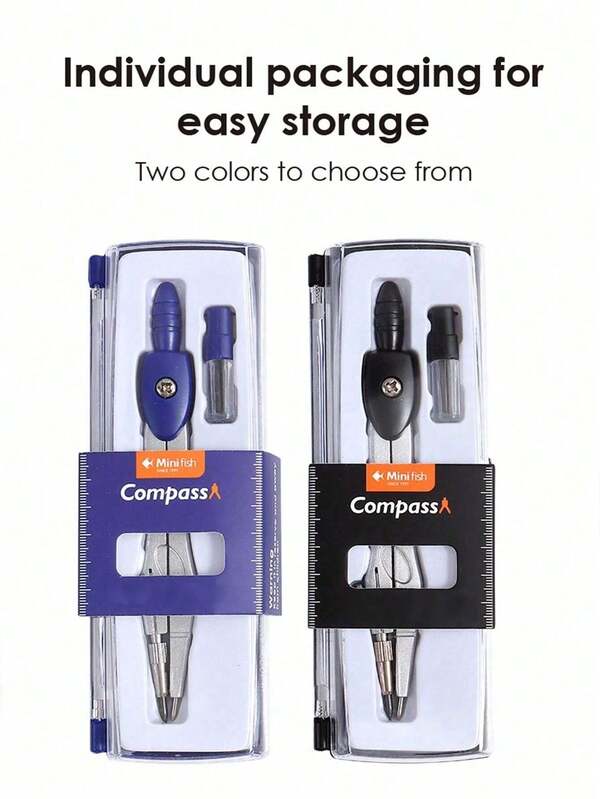 Präzisions-Kompass mit Nachfüllminen - Zeichnen & Konstruktions-Werkzeugsatz für Studenten für Prüfungen und Bürogebrauch