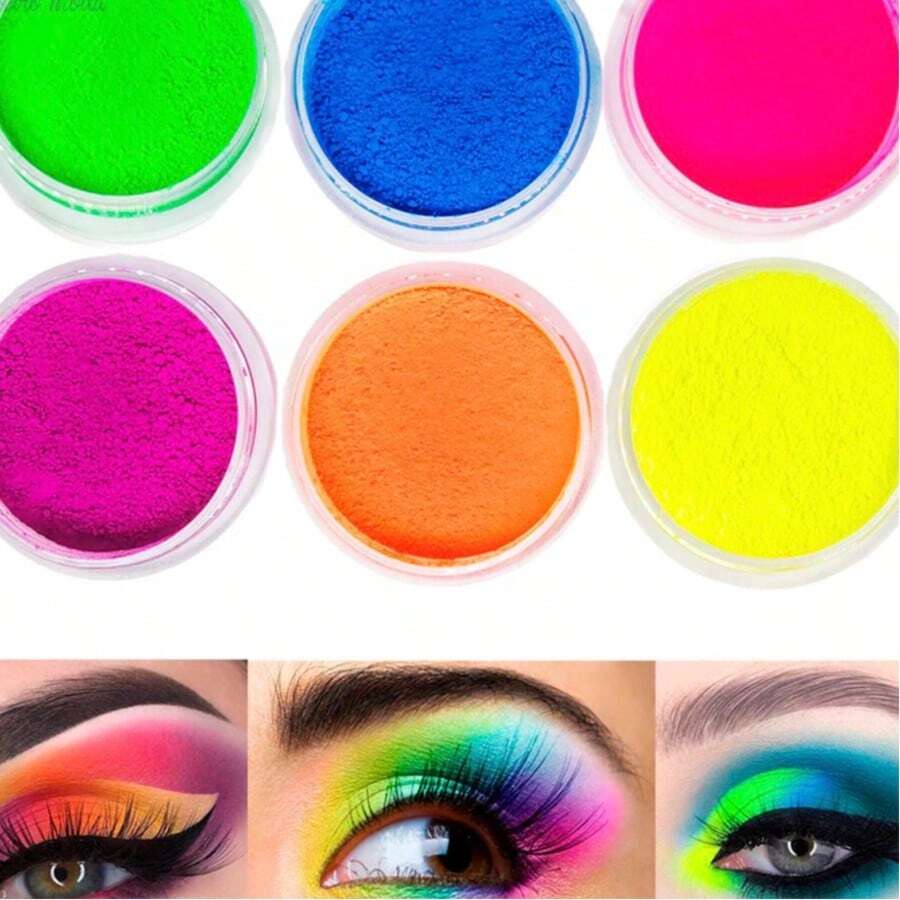 Kit com 6 sombras néon carnaval