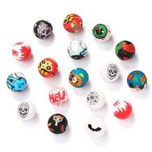 10pcs Halloween Silicone Beads, Holiday Gift DIY Jewelry Making Supplies, Bracelet, Necklace, Pen Beads, Keychain Accessories