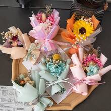 Car Air Vent Aromatherapy Decor Dried Flower Small Flower Air Conditioning Vent Fragrance Eternal Flower Dried Flower Ornament - A - View 4