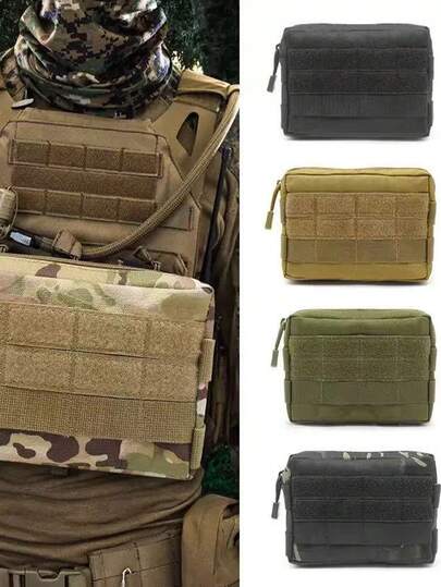 Bolsa tática para acessórios EDC para atividades ao ar livre, bolsa de cintura camuflada tática, porta-moedas, bolsa para celular, acessórios para bolsas de viagem