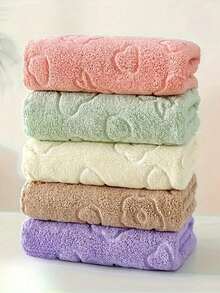 Ręczniki 1/3/4 szt., Ręczniki z wytłoczonym słodkim misiem z kreskówki, Miękkie, chłonne, szybkoschnące ręczniki do twarzy, Wysokiej jakości ręczniki prezentowe dla mężczyzn i kobiet, Artykuły łazienkowe i domowe, Salon, Sypialnia, Łazienka, Wykonane z dzianiny poliestrowej, Tkactwo o tematyce kosmicznej, Szkoła, Powrót do szkoły, Podróże, Niezbędne artykuły podróżne, Artykuły domowe, Ręcznik, Pielęgnacja skóry - Wielokolorowe - Zobacz 11