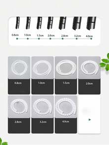 1pc 1cm/1.5cm/2cm/2.8cm/3.2cm/4cm Cable Organizer Wrap, Wire Management Tube, Cable Sleeve, Excludes Cable Clips