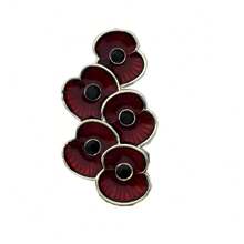 Auf dass wir nicht vergessen Rote Emaille Blumen Mohn Brosche Rucksack für Schule Büro Accessoires Hemden Jacken Schmuck Weihnachten Halloween Kleidung Anstecker Lustig Süß Lehrer Geschenke