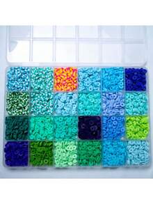 1 盒手链制作套件，手链珠子制作小马珠子聚合物粘土珠子笑脸珠子字母珠子用于制作珠宝，DIY 艺术和工艺品礼物玩具适合女孩 - 多色 - 查看 5